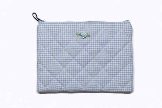 Kosmetiktasche gesteppt – Weiche Make-up Tasche aus Stoff – Stylischer Kulturbeutel Damen