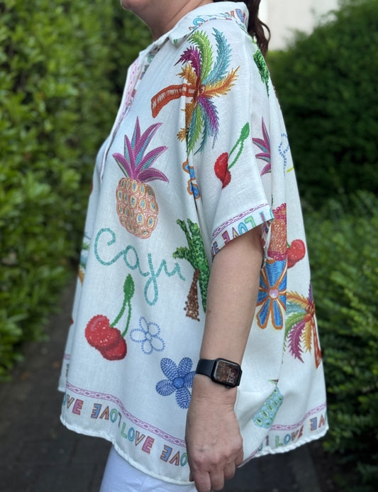 Bluse Tropical
