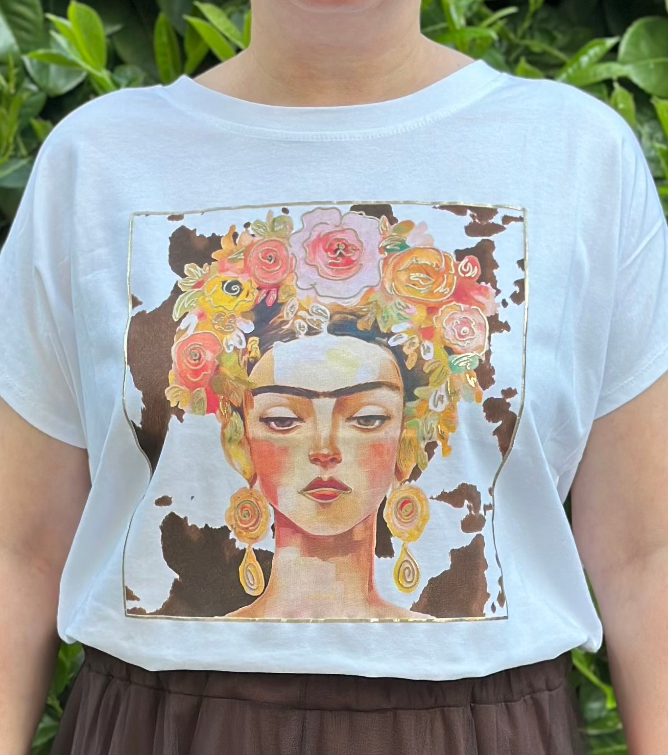 T-Shirt weiß "Frida"