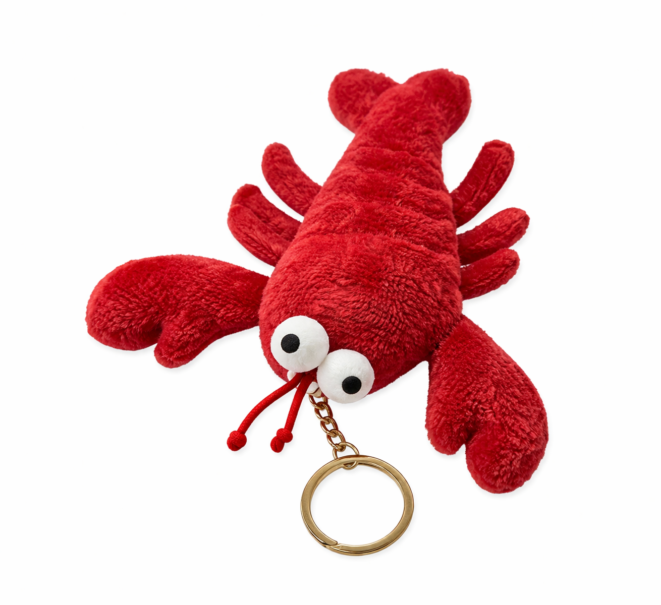 Plüsch Schlüsselanhänger Hummer – Süßer Lobster Keychain für Tasche & Schlüssel – Geschenkidee