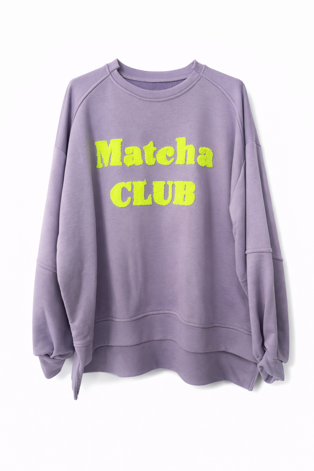 Sweatshirt „Matcha Club“ – Stylischer Oversize Pullover Damen – Trend Longsleeve mit Statement