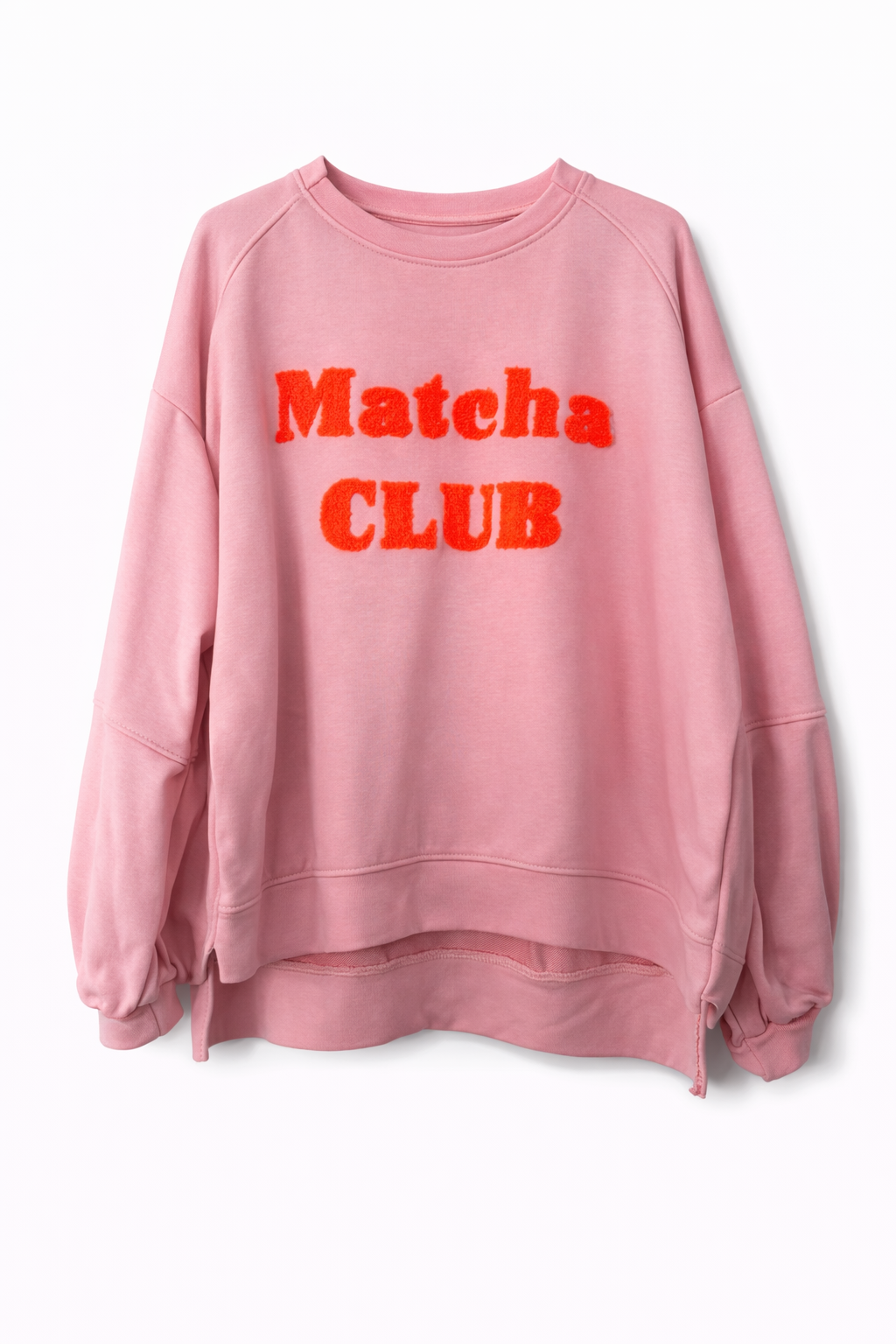 Sweatshirt „Matcha Club“ – Stylischer Oversize Pullover Damen – Trend Longsleeve mit Statement