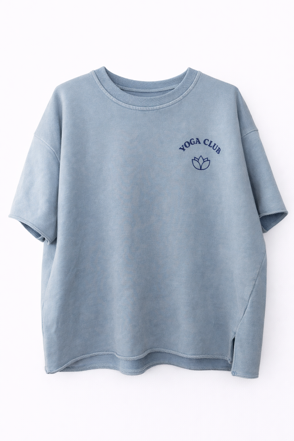 Yoga Club Sweatshirt – Oversized Kurzarm Pullover