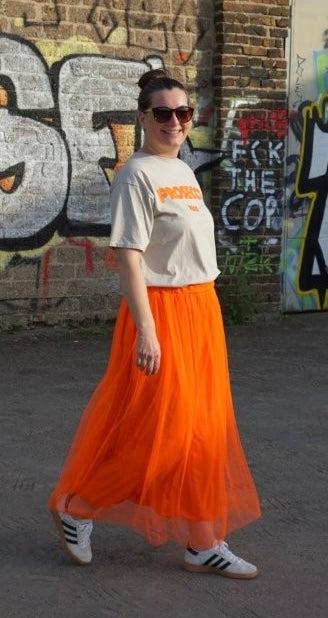 Tüllrock orange