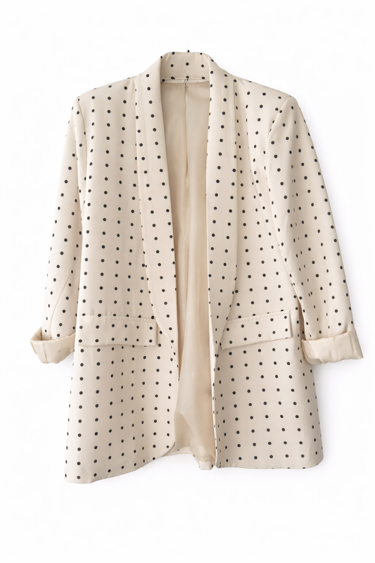 Blazer mit Polka Dots – Eleganter Look