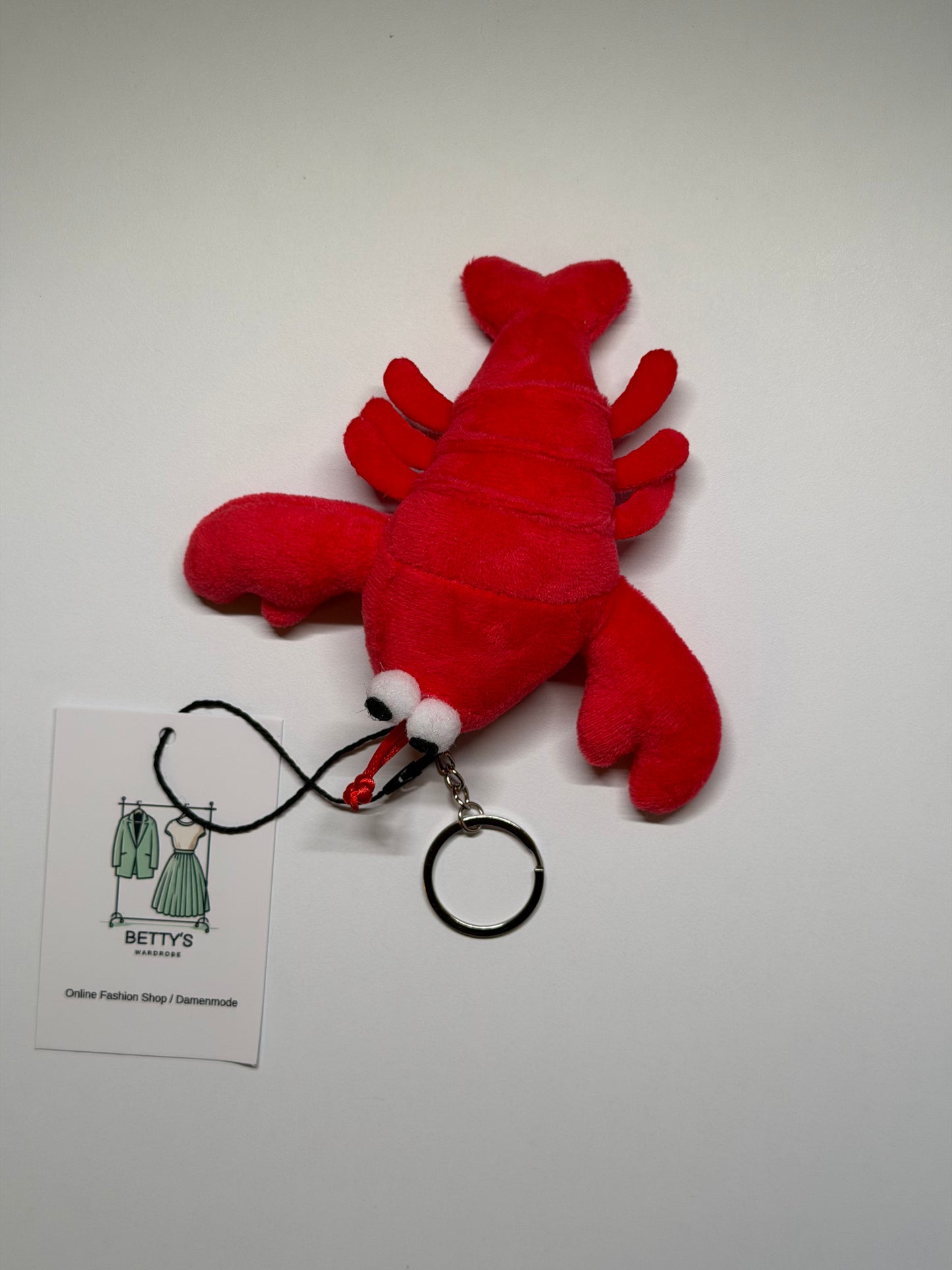 Plüsch Schlüsselanhänger Hummer – Süßer Lobster Keychain für Tasche & Schlüssel – Geschenkidee