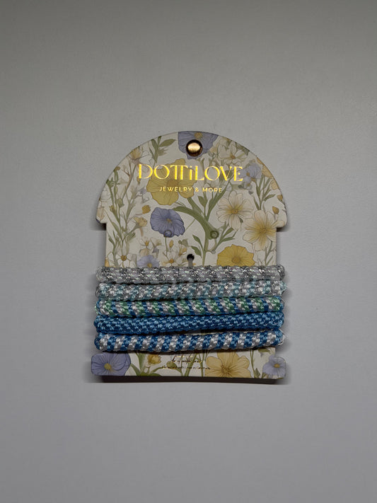 Haargummis Set 5er – Robuste geflochtene Zopfgummis – Elastische Hair Ties für starken Halt