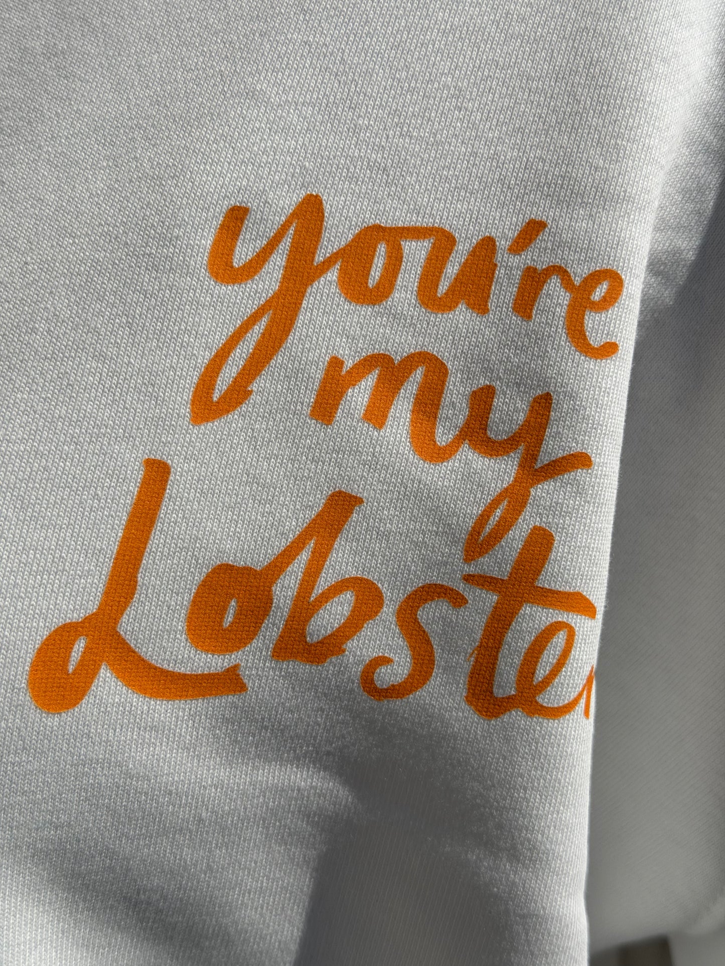 Lobster Oversized Kurzarm Pullover – Baumwolle