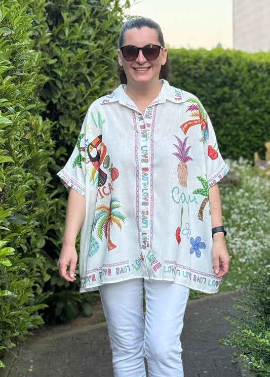 Bluse Tropical