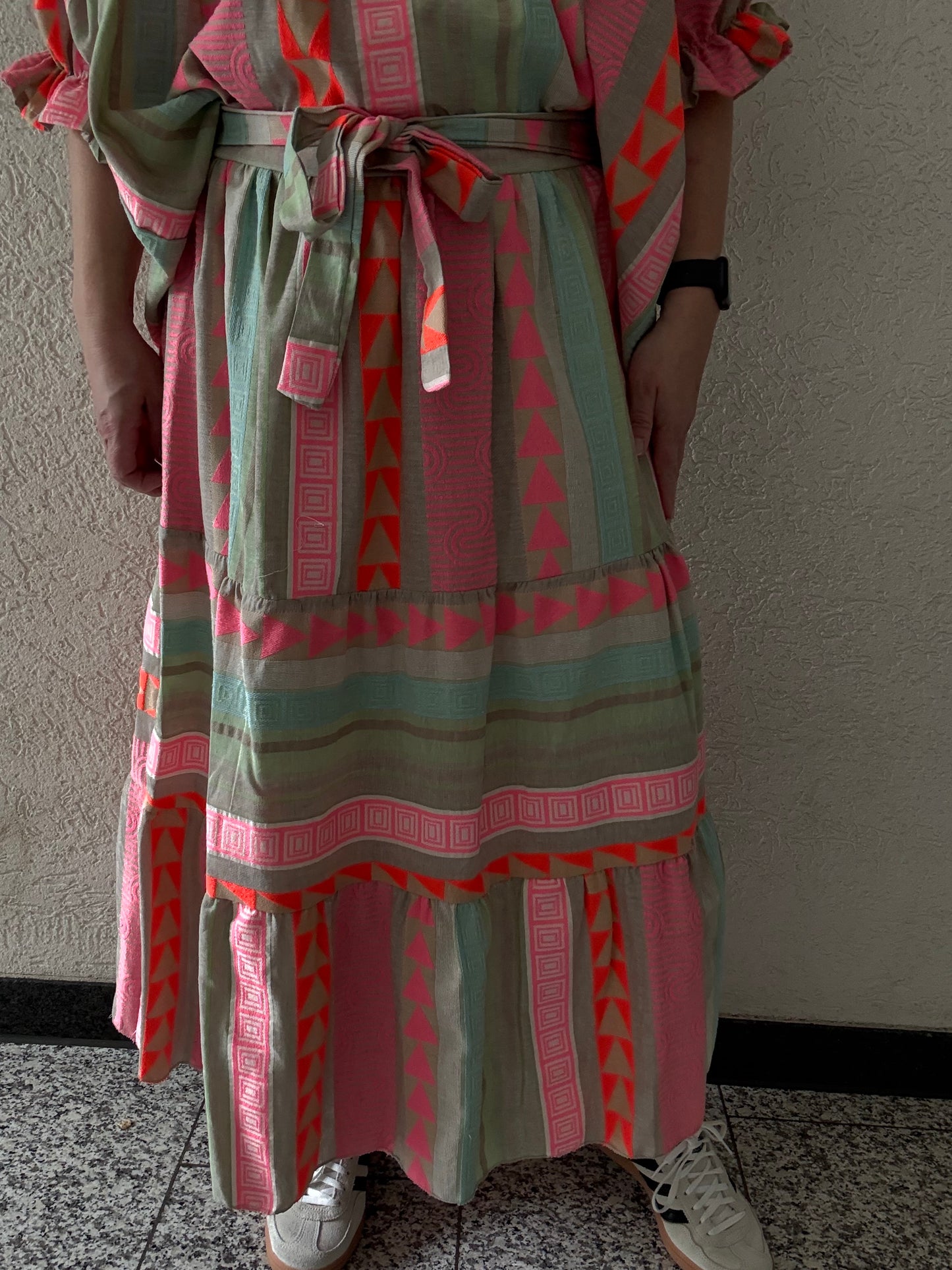 Boho-Rock mit Ethno Muster koralle/orange