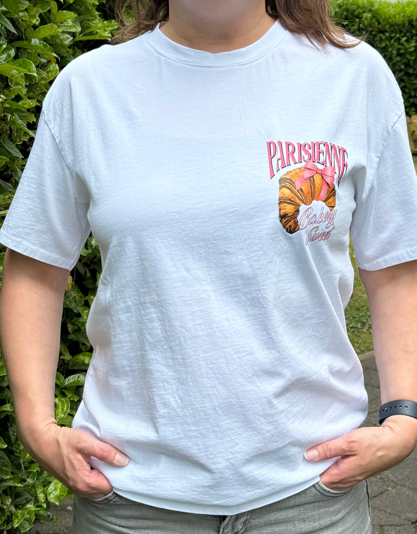 T-Shirt Parisienne weiß