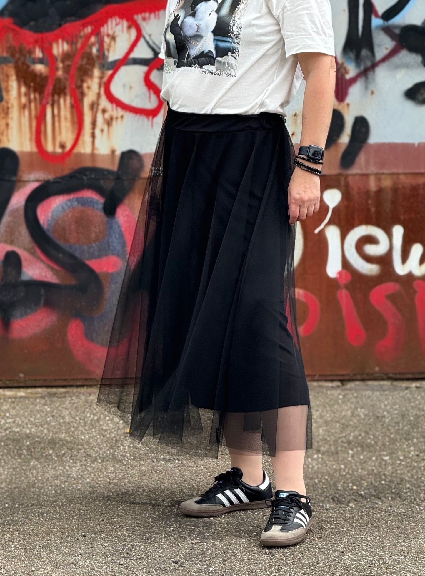 Tüllrock schwarz